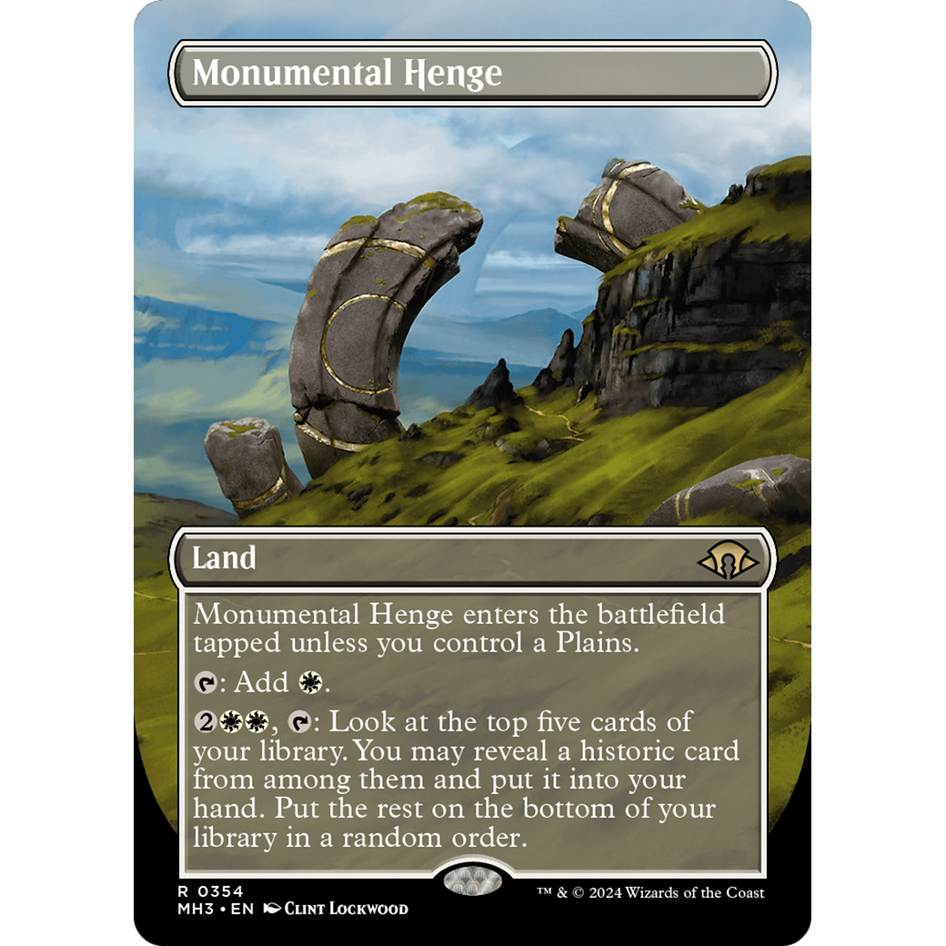 Monumental Henge (MH3-354) - Modern Horizons 3 (Borderless)