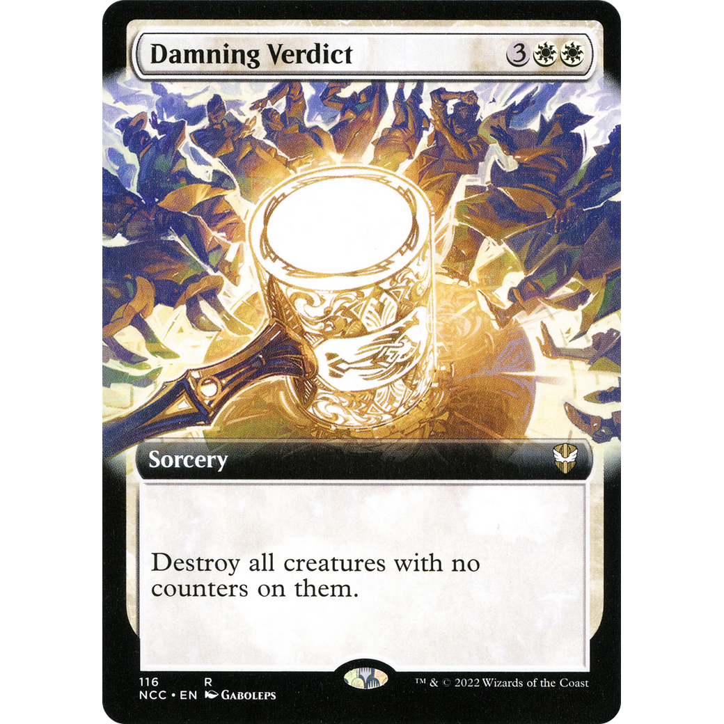 Damning Verdict (Extended Art) (NCC-116) - New Capenna Commander: (Extended Art)