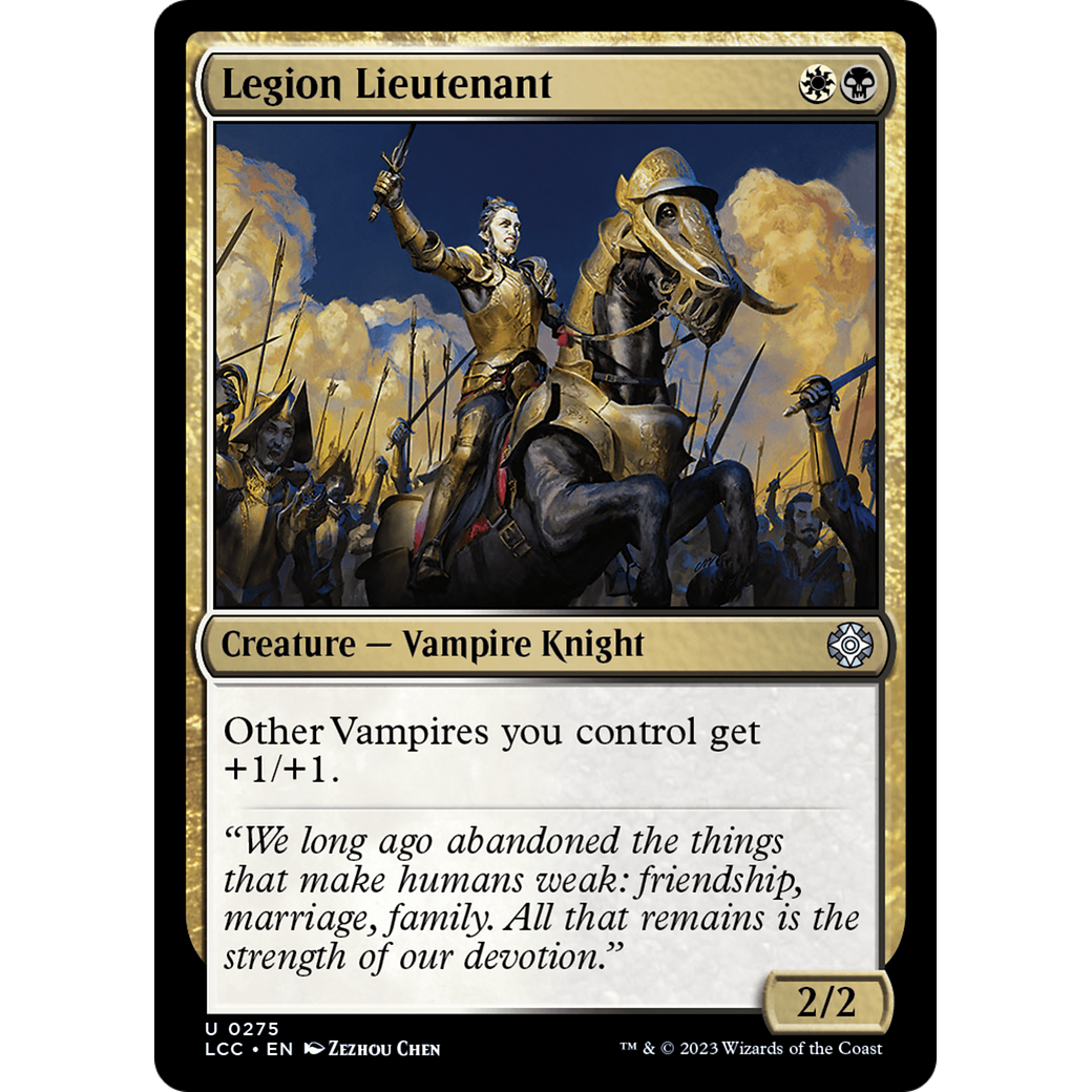 Legion Lieutenant (LCC-275) - The Lost Caverns of Ixalan Commander