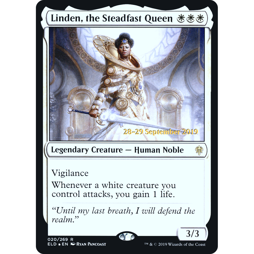 Linden, the Steadfast Queen (PRE-020) - Throne of Eldraine Promos Foil