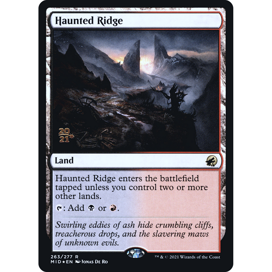 Haunted Ridge (PRE-263) - Innistrad: Midnight Hunt Promos Foil
