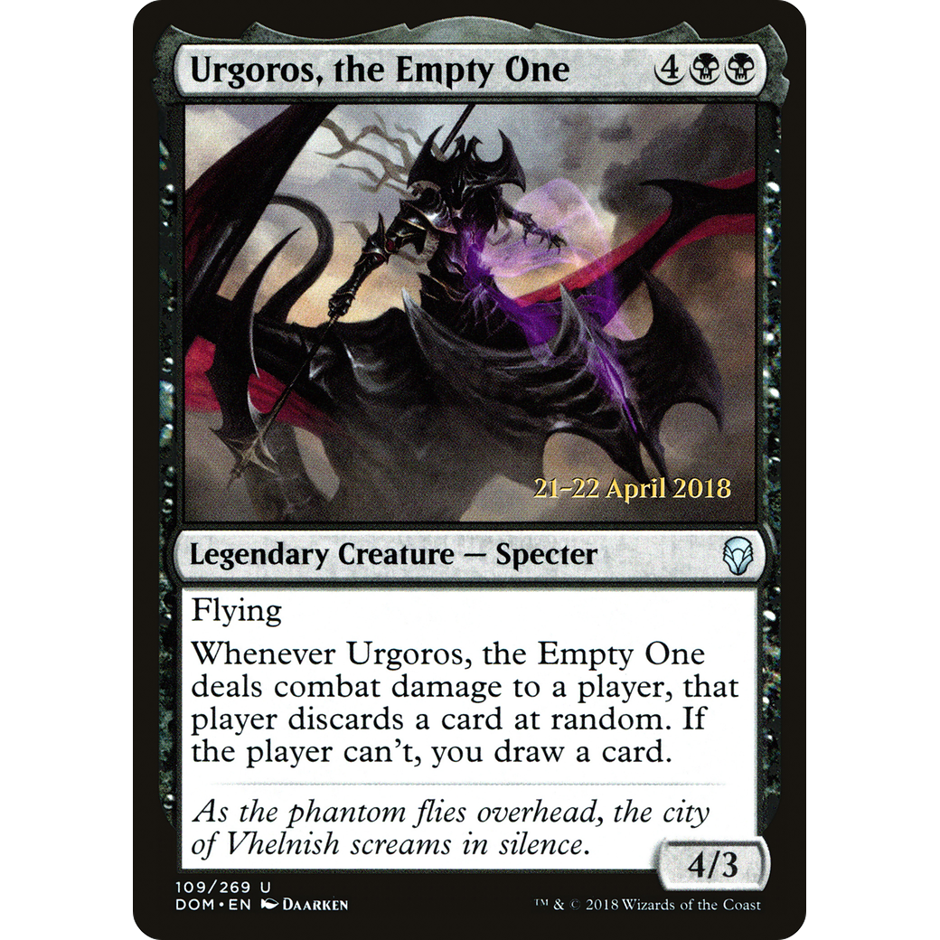 Urgoros, the Empty One (PRE-109) - Dominaria Promos Foil