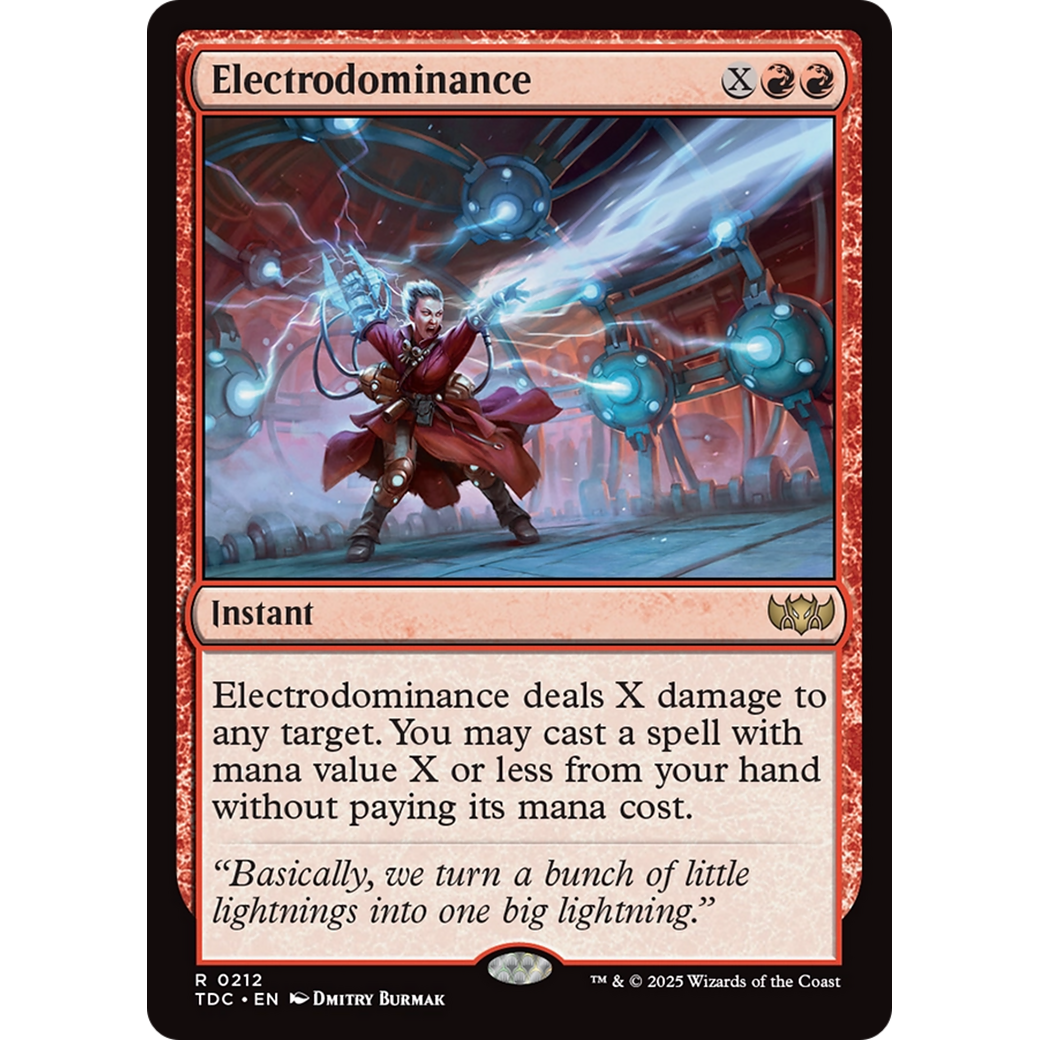 Electrodominance (TDC-212) - Commander: Tarkir: Dragonstorm