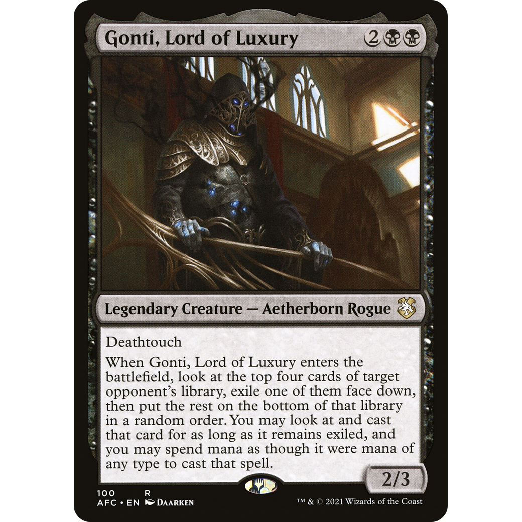 Gonti, Lord of Luxury (AFC-100) - Forgotten Realms Commander