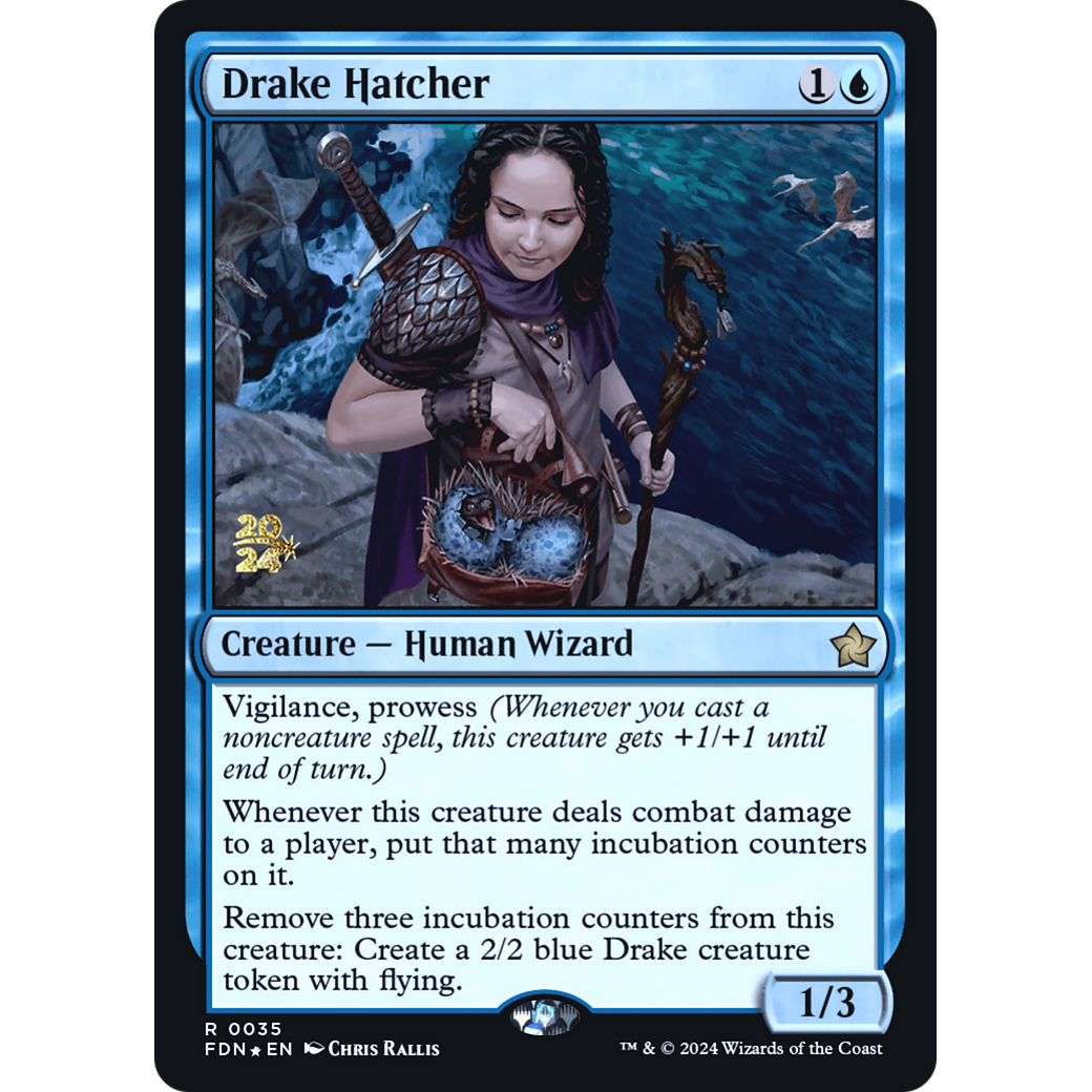 Drake Hatcher (PRE-35S) - Foundations Promos Foil