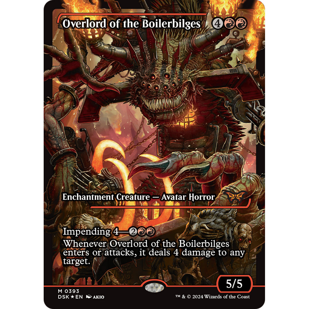 Overlord of the Boilerbilges (DSK-393) - Duskmourn: House of Horror: (Showcase) Foil