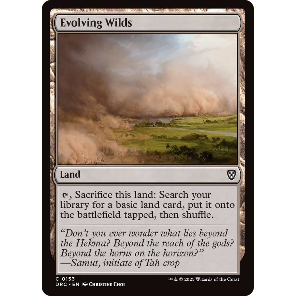 Evolving Wilds (DRC-153) - Commander: Aetherdrift Foil