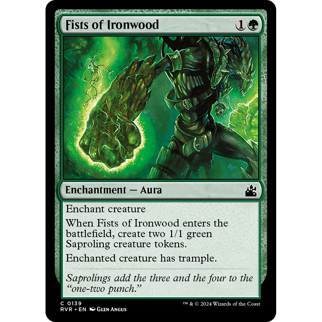 Fists of Ironwood (RVR-139) - Ravnica Remastered Foil