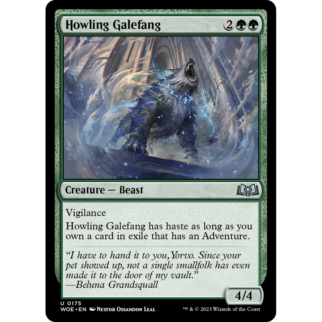 Howling Galefang (WOE-175) - Wilds of Eldraine