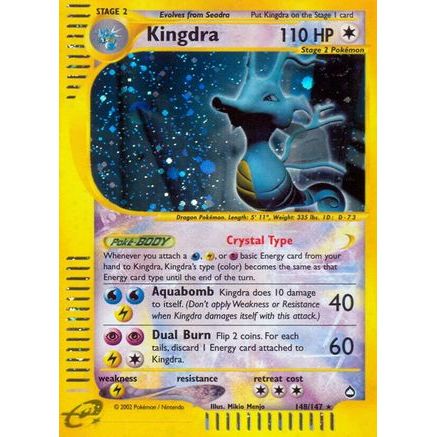 Kingdra (148) 148/147 - Aquapolis Reverse Holofoil