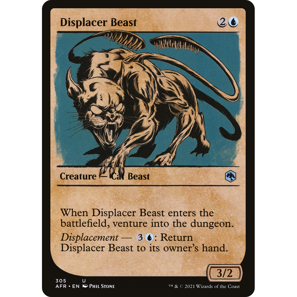 Displacer Beast (Showcase) (AFR-305) - Adventures in the Forgotten Realms: (Showcase)