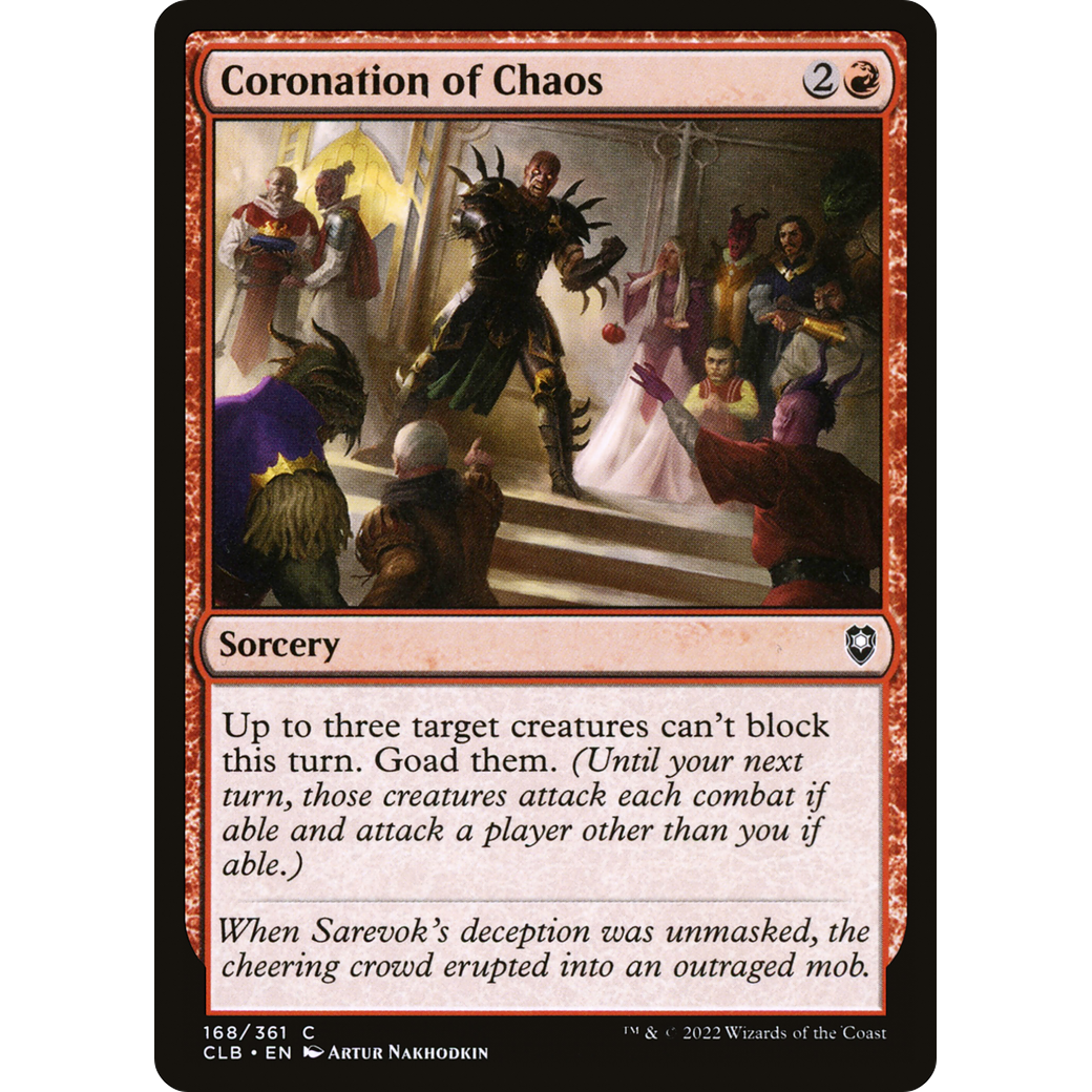 Coronation of Chaos (CLB-168) - Commander Legends: Battle for Baldur's Gate Foil