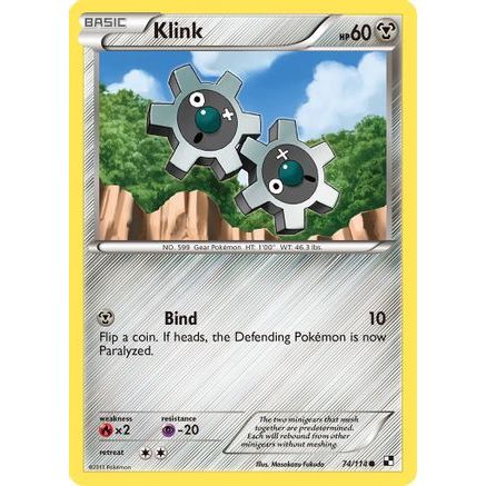 Klink 74/114 - Black and White Reverse Holofoil