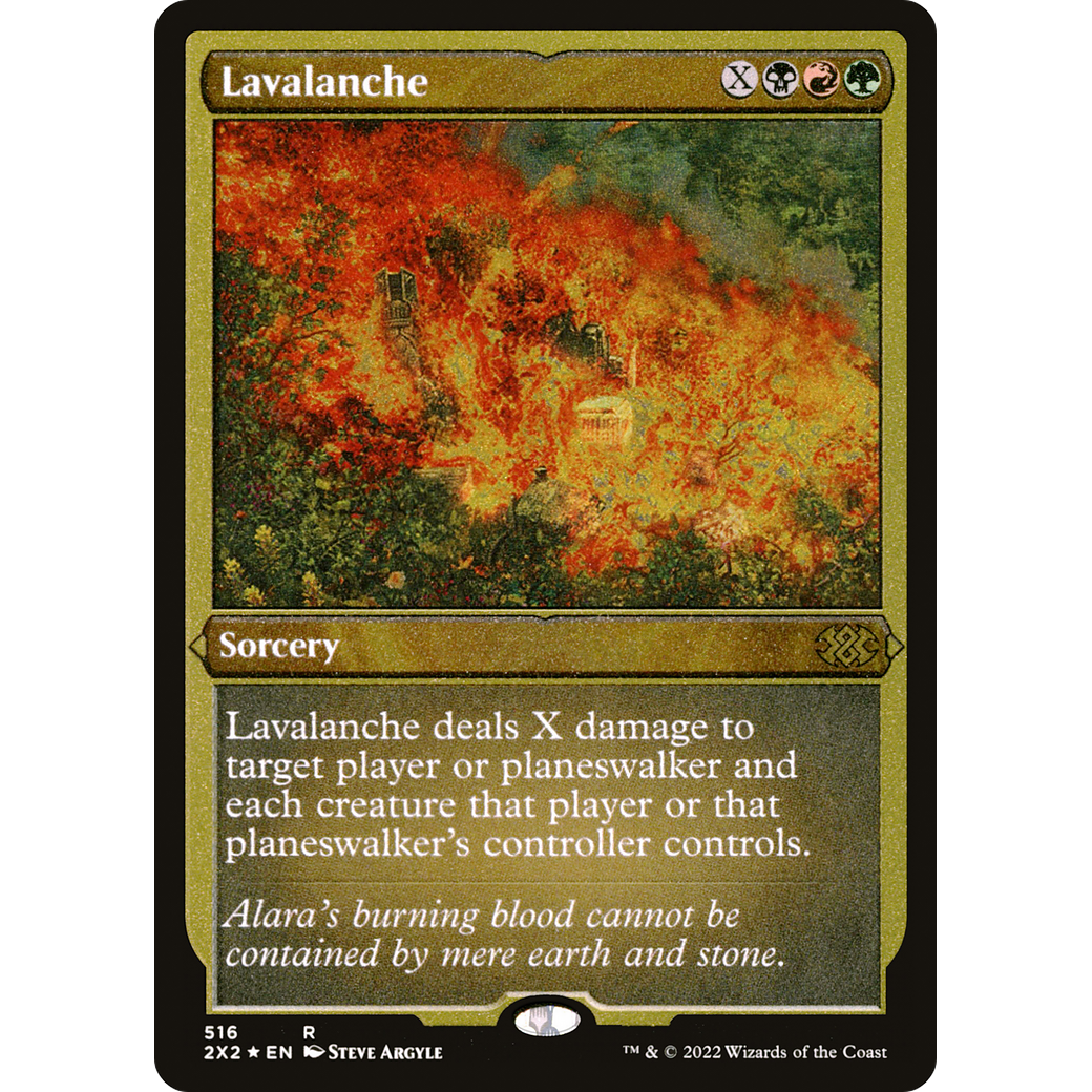 Lavalanche (Foil Etched) (2X2-516) - Double Masters 2022 Foil