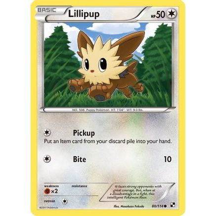 Lillipup (80) 80/114 - Black and White Reverse Holofoil