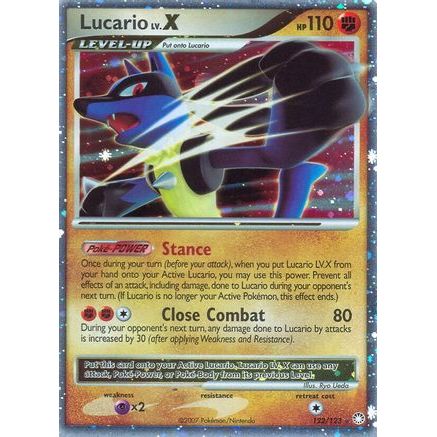 Lucario LV.X 122/123 - Mysterious Treasures Holofoil