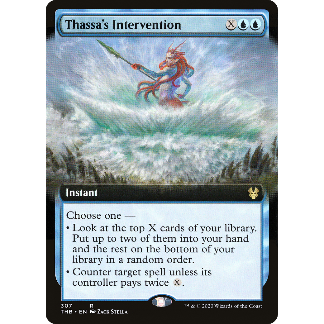 Thassa's Intervention (Extended Art) (THB-307) - Theros Beyond Death: (Extended Art) Foil