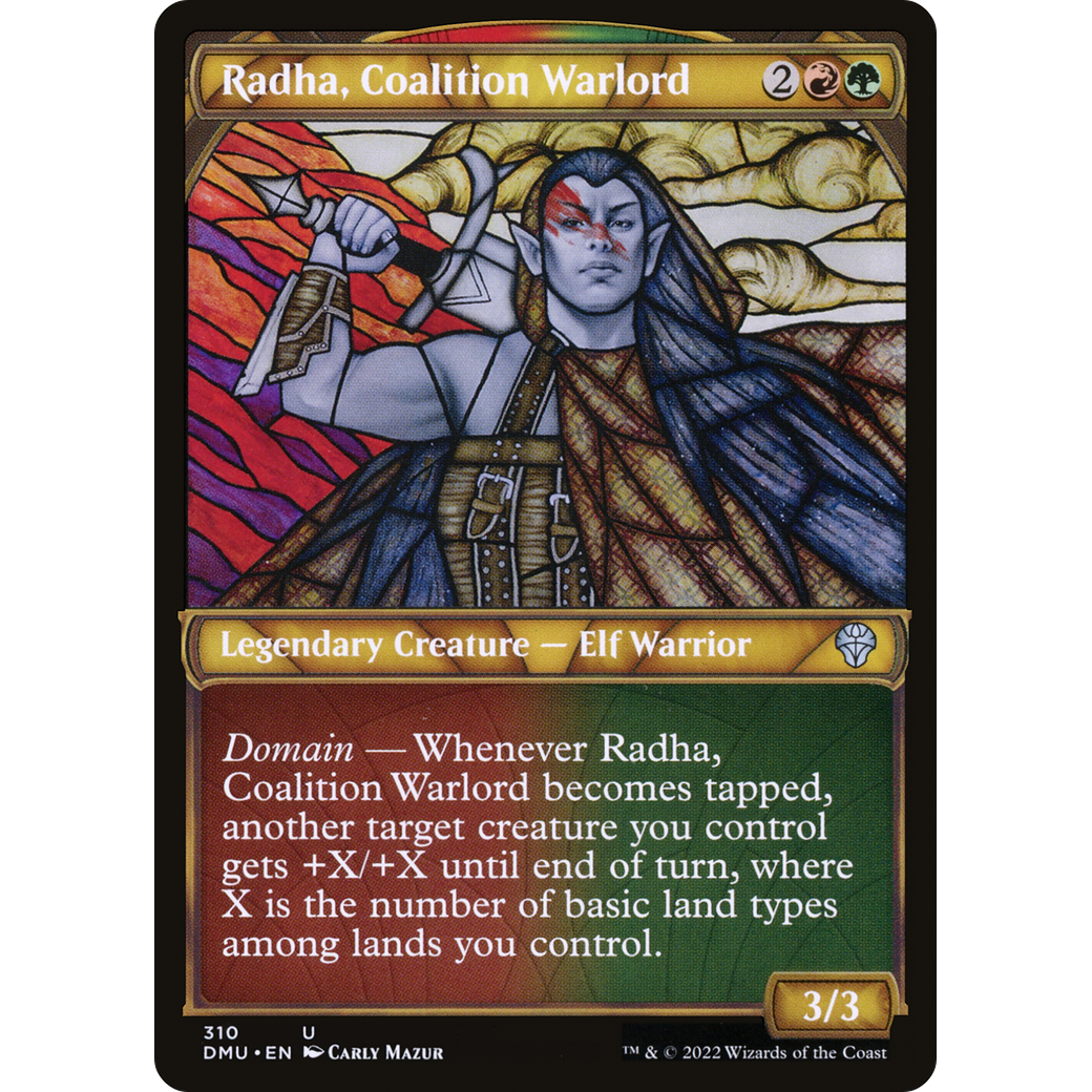 Radha, Coalition Warlord (Showcase) (DMU-310) - Dominaria United: (Showcase)
