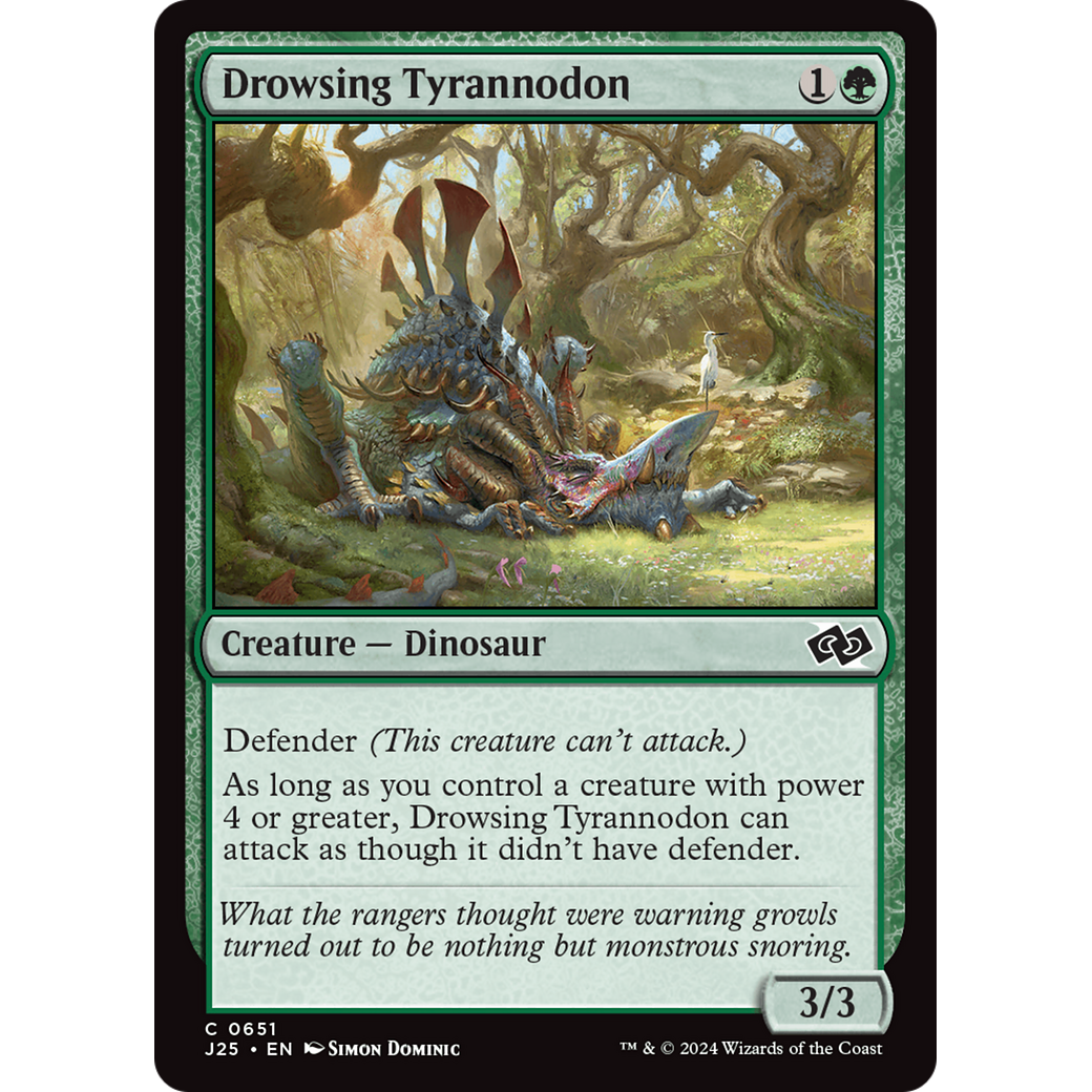 Drowsing Tyrannodon (J25-651) - Foundations Jumpstart