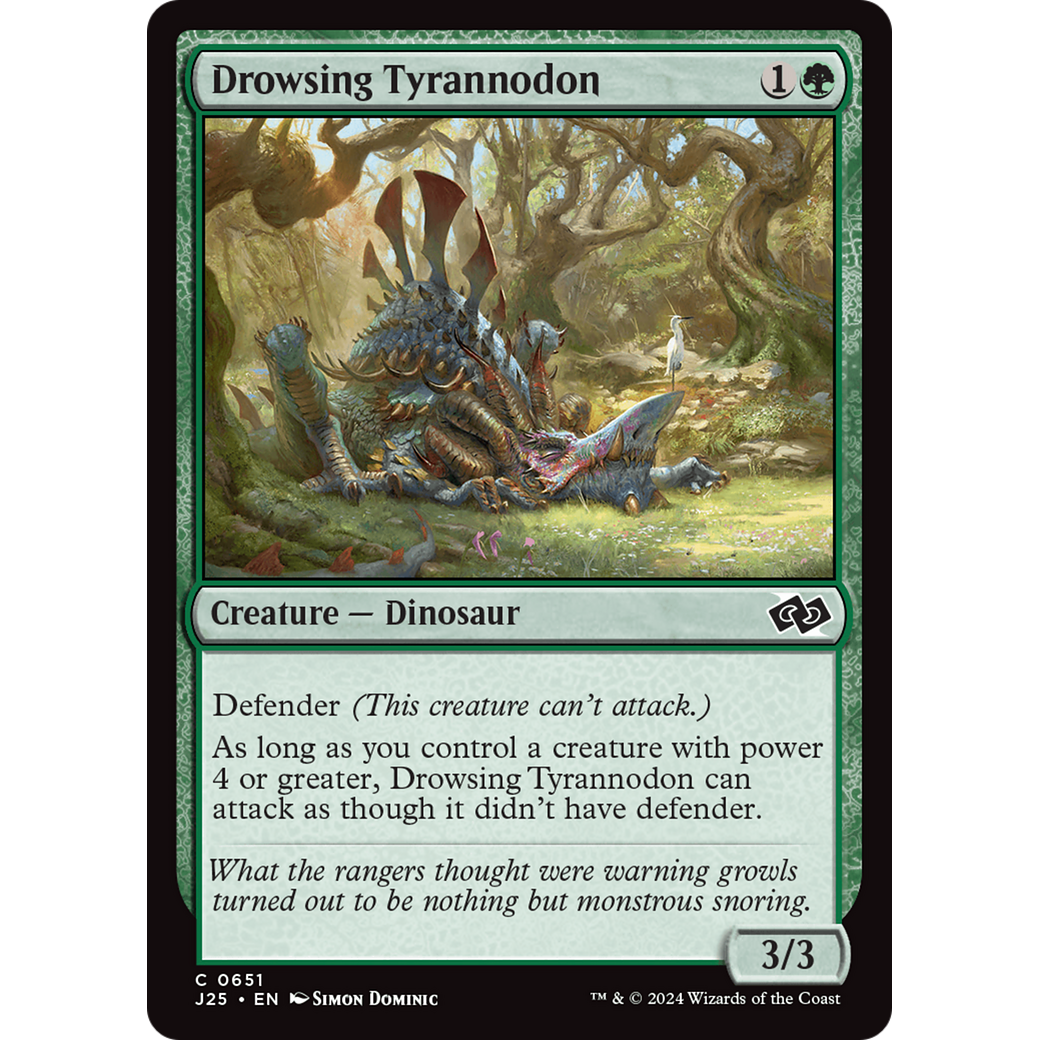 Drowsing Tyrannodon (J25-651) - Foundations Jumpstart