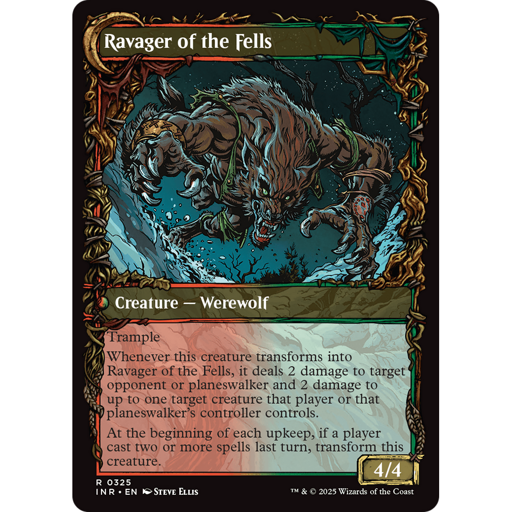 Huntmaster of the Fells // Ravager of the Fells (INR-325) - Innistrad Remastered: (Showcase) Foil