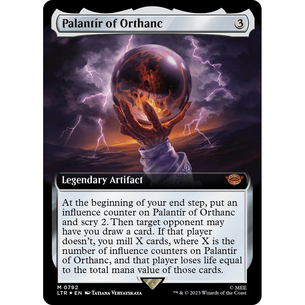 Palantír of Orthanc (LTR-792) - The Lord of the Rings: Tales of Middle-earth: (Extended Art) Foil