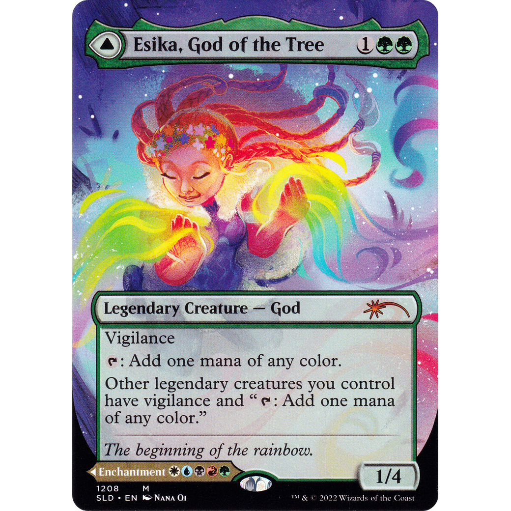 Esika, God of the Tree (Display Commander) - Thick Stock (SLD-1208) - Secret Lair Drop (Borderless)