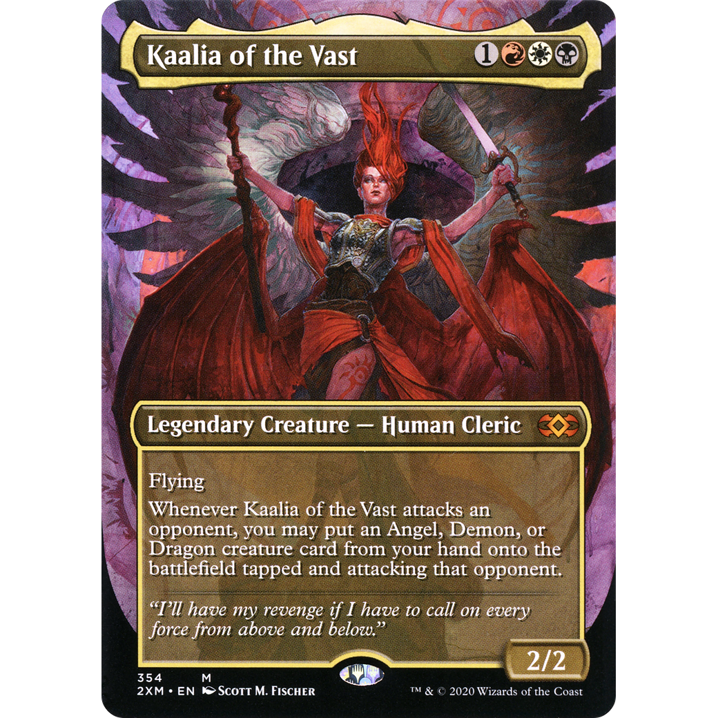 Kaalia of the Vast (Borderless) (2XM-354) - Double Masters (Borderless) Foil