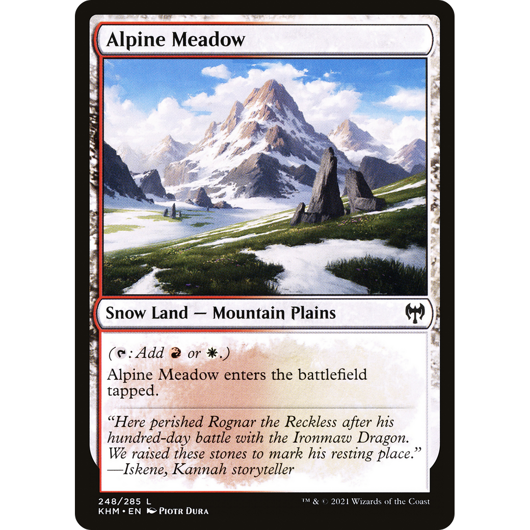 Alpine Meadow (KHM-248) - Kaldheim: (snow)