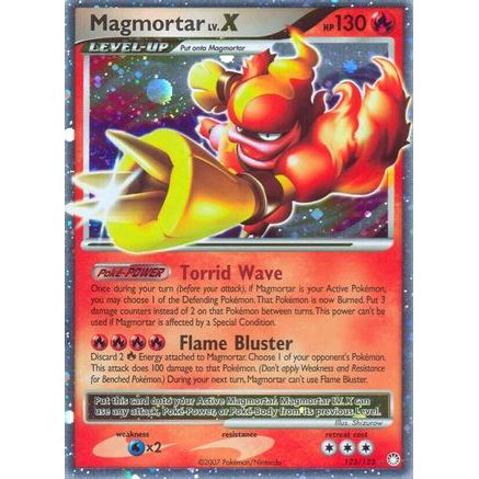 Magmortar Lv.X 123/123 - Mysterious Treasures Holofoil