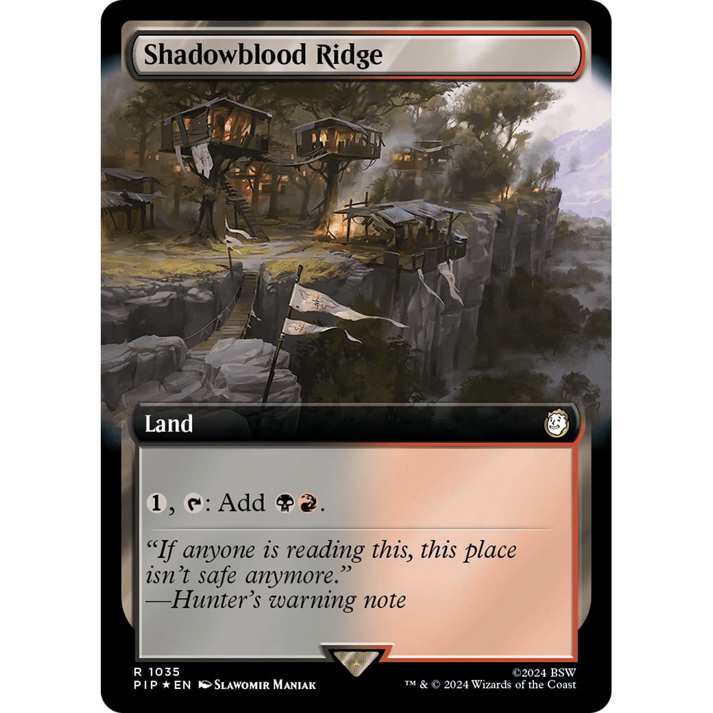 Shadowblood Ridge (PIP-1035) - Fallout: (Extended Art) Foil