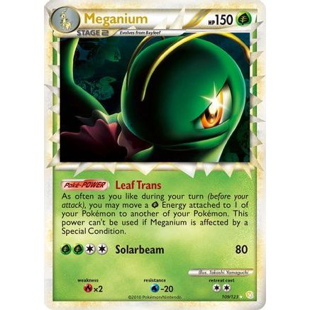 Meganium (Prime) 109/123 - HeartGold SoulSilver Holofoil
