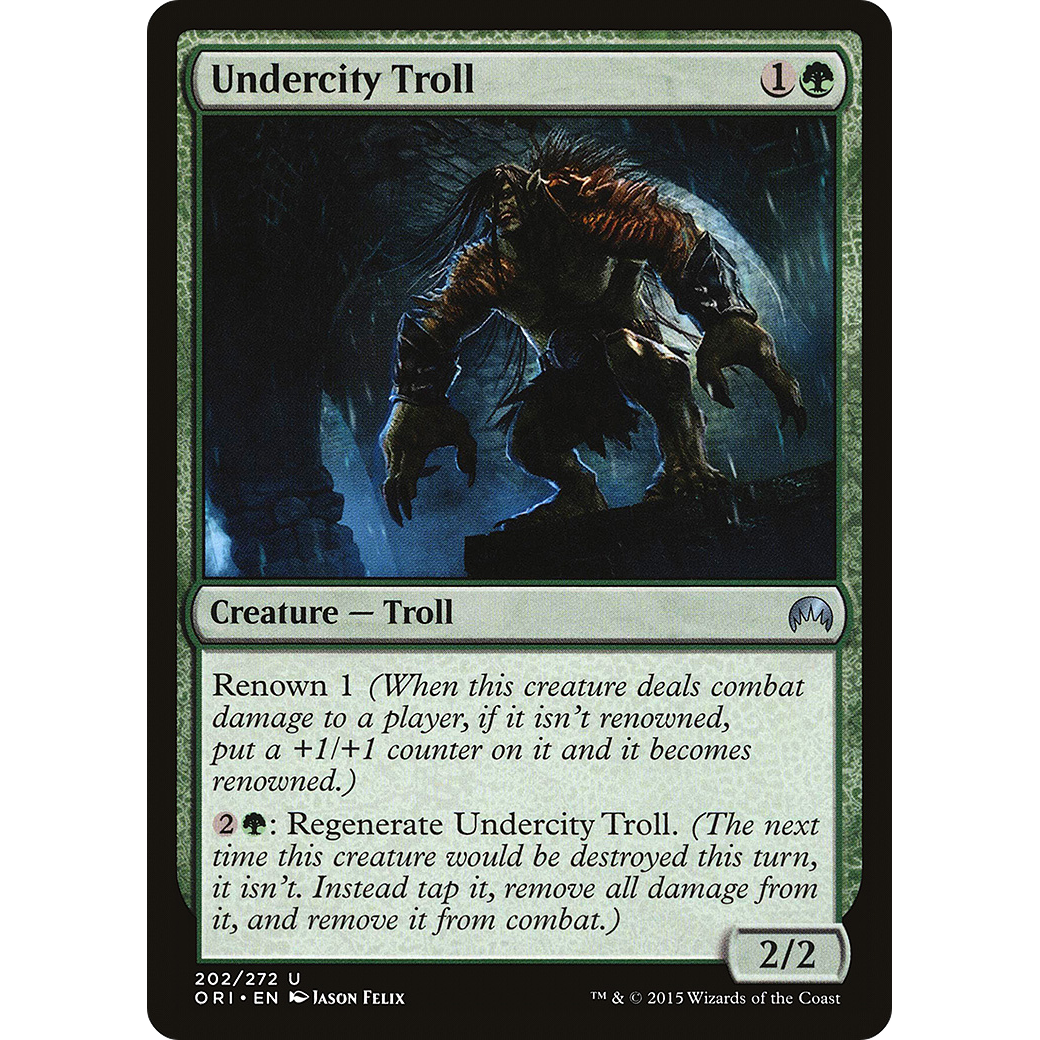 Undercity Troll (ORI-202) - Magic Origins Foil