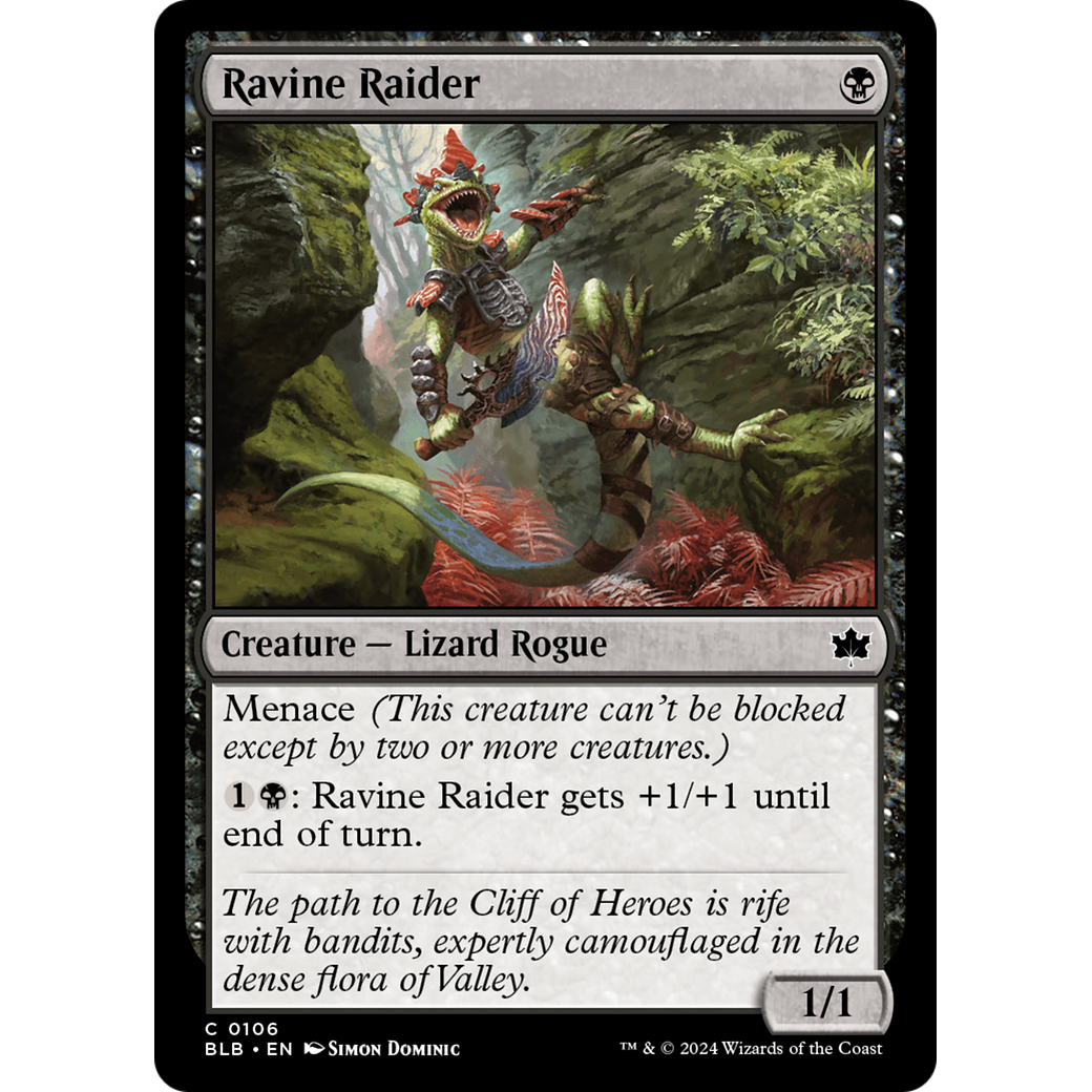 Ravine Raider (BLB-106) - Bloomburrow Foil