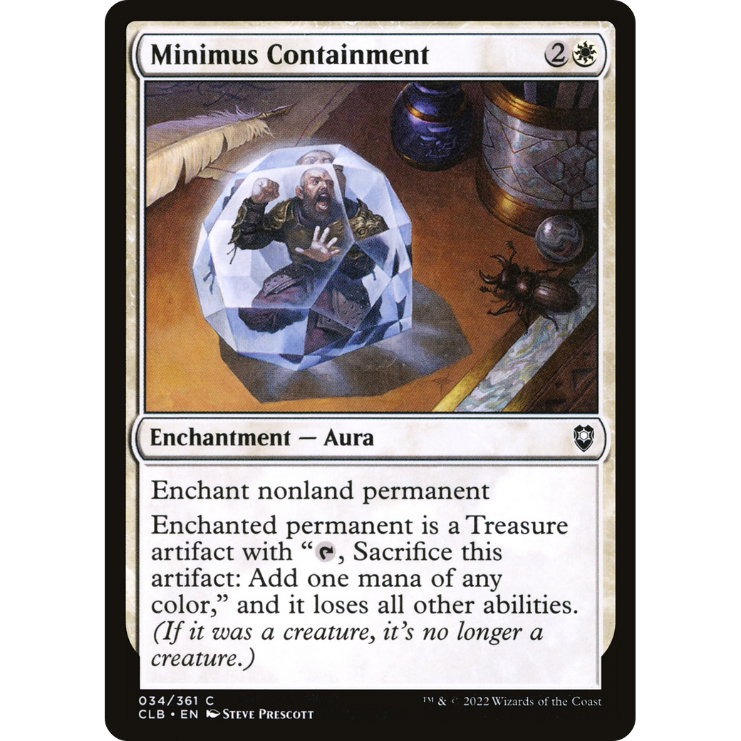 Minimus Containment (CLB-034) - Commander Legends: Battle for Baldur's Gate Foil