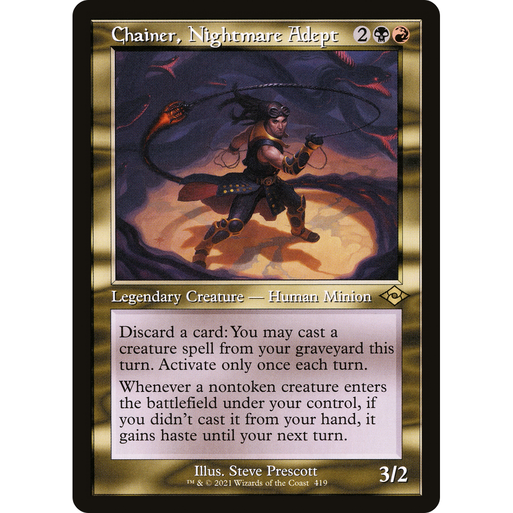 Chainer, Nightmare Adept (Retro Frame) (MH2-419) - Modern Horizons 2