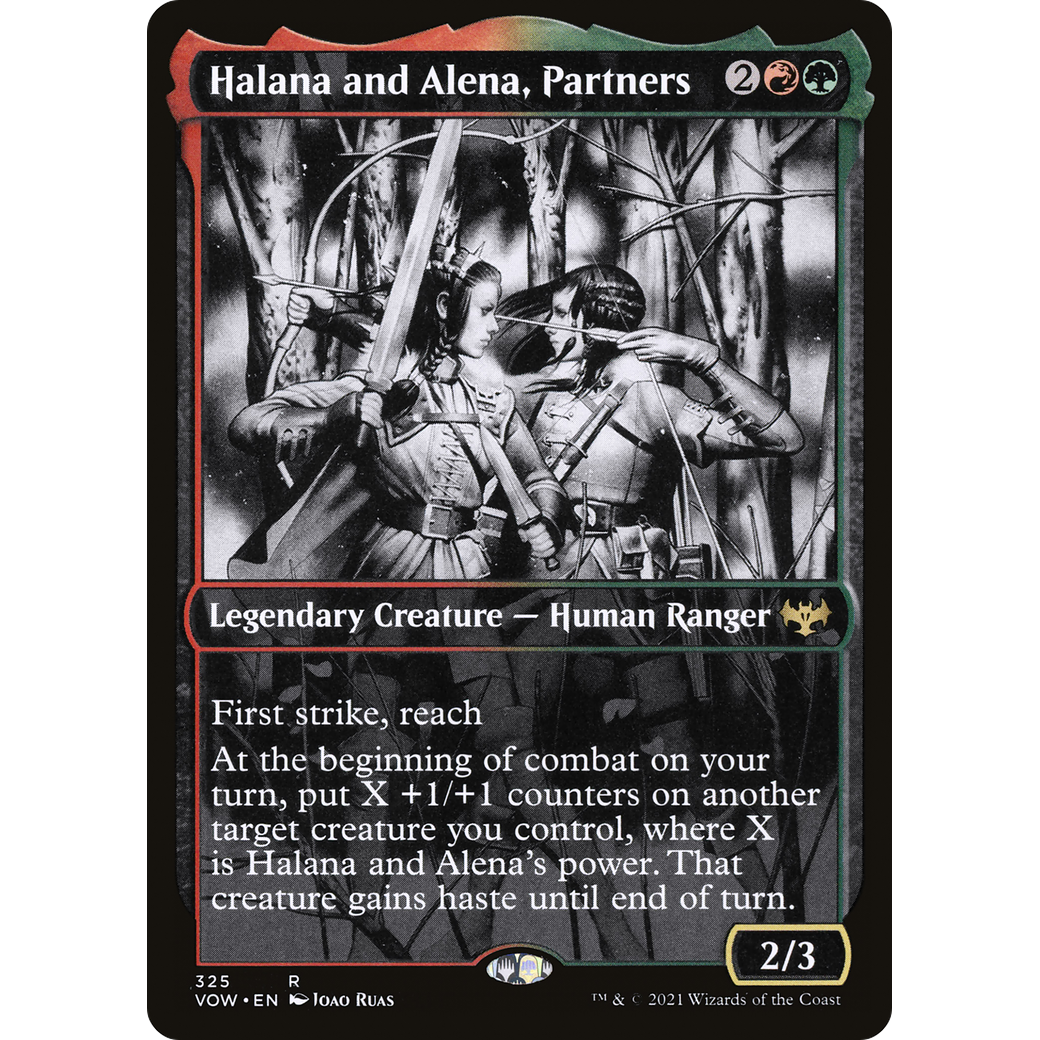 Halana and Alena, Partners (Showcase) (VOW-325) - Innistrad: Crimson Vow: (Showcase)