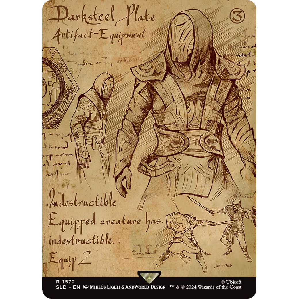 Darksteel Plate (SLD-1572) - Secret Lair Drop (Borderless)