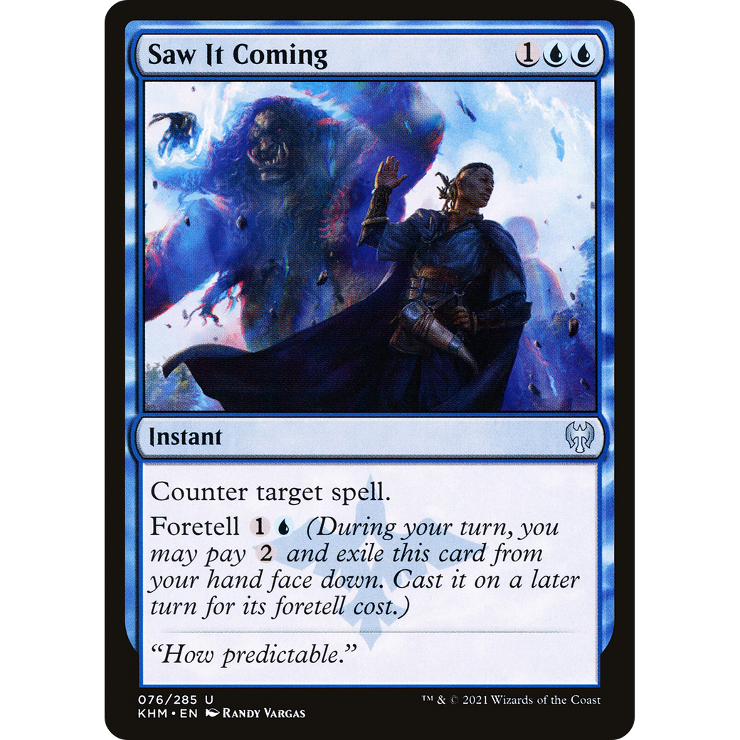 Saw It Coming (KHM-076) - Kaldheim Foil