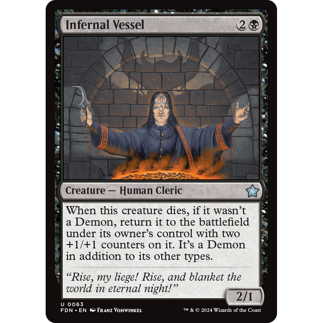 Infernal Vessel (FDN-063) - Foundations Foil