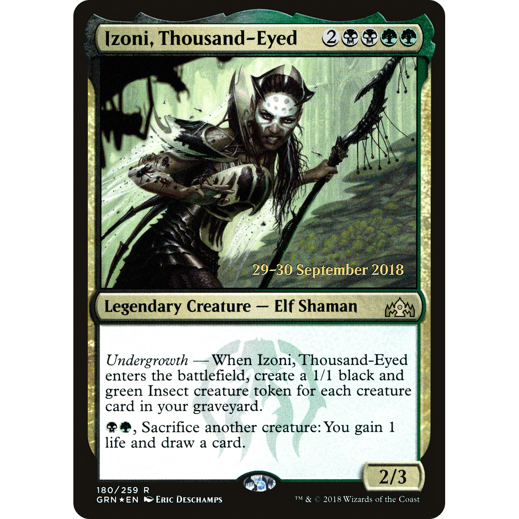 Izoni, Thousand-Eyed (PRE-180) - Guilds of Ravnica Promos Foil
