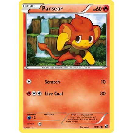 Pansear 21/114 - Black and White Reverse Holofoil