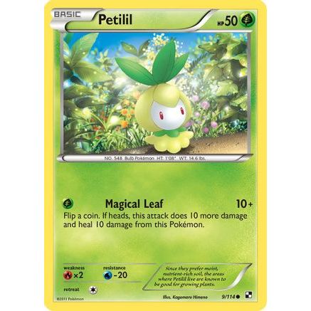 Petilil 9/114 - Black and White Reverse Holofoil