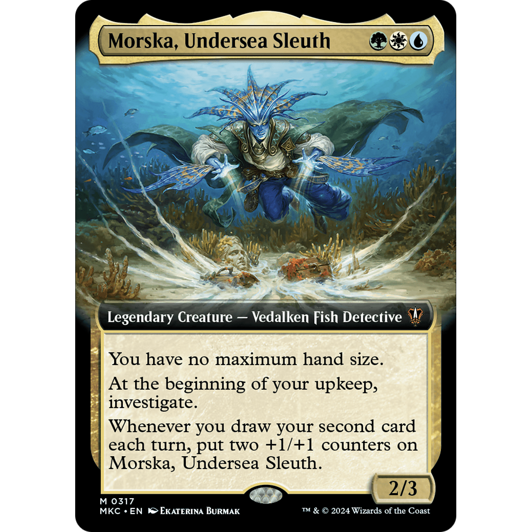 Morska, Undersea Sleuth (MKC-317) - Murders at Karlov Manor Commander: (Extended Art) Foil