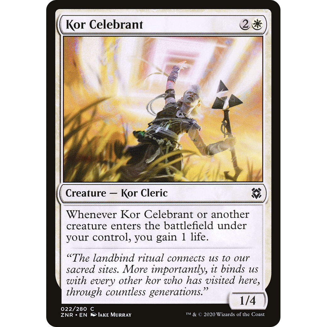 Kor Celebrant (ZNR-022) - Zendikar Rising Foil