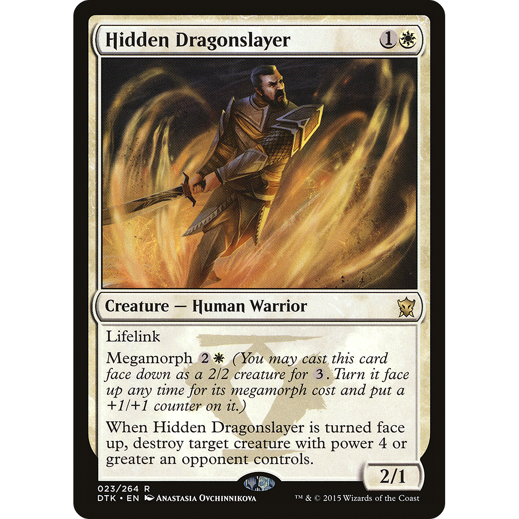 Hidden Dragonslayer (DTK-023) - Dragons of Tarkir Foil