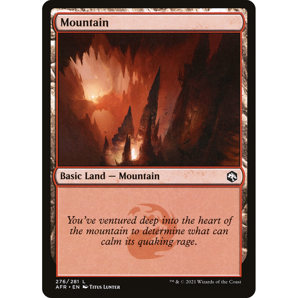Mountain (276) (AFR-276) - Adventures in the Forgotten Realms Foil
