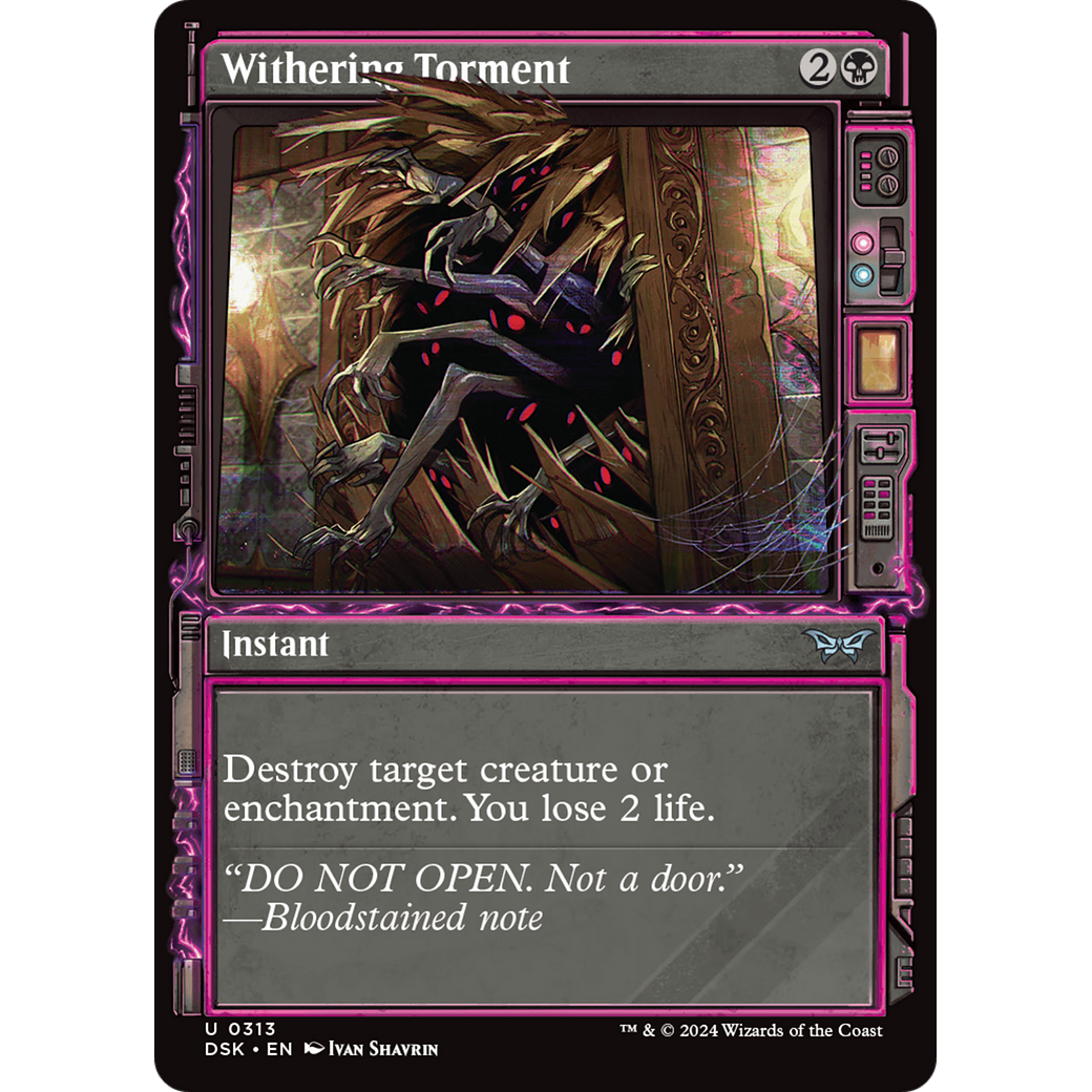Withering Torment (DSK-313) - Duskmourn: House of Horror: (Showcase) Foil