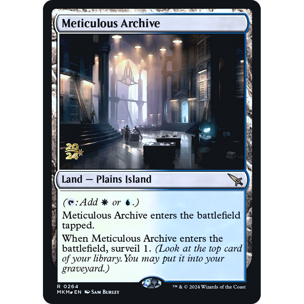 Meticulous Archive (PRE-264S) - Murders at Karlov Manor Promos Foil