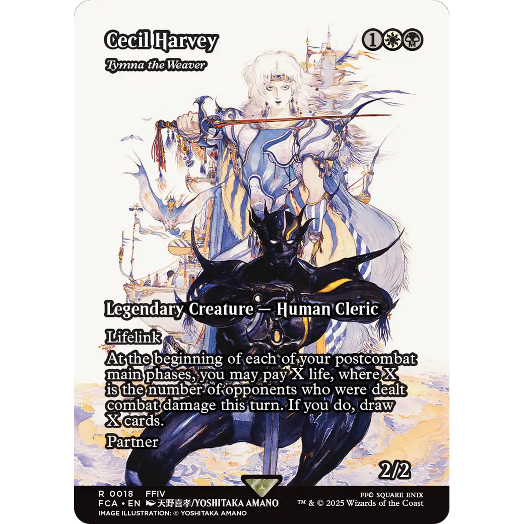 Cecil Harvey - Tymna the Weaver (Showcase) (FCA-018) - FINAL FANTASY: Through the Ages / Cecil Harvey (Borderless) Foil